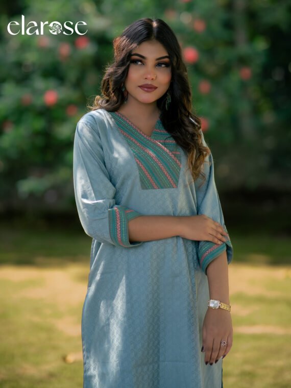 Premium Kurti (Crestline) | Hand Stitched