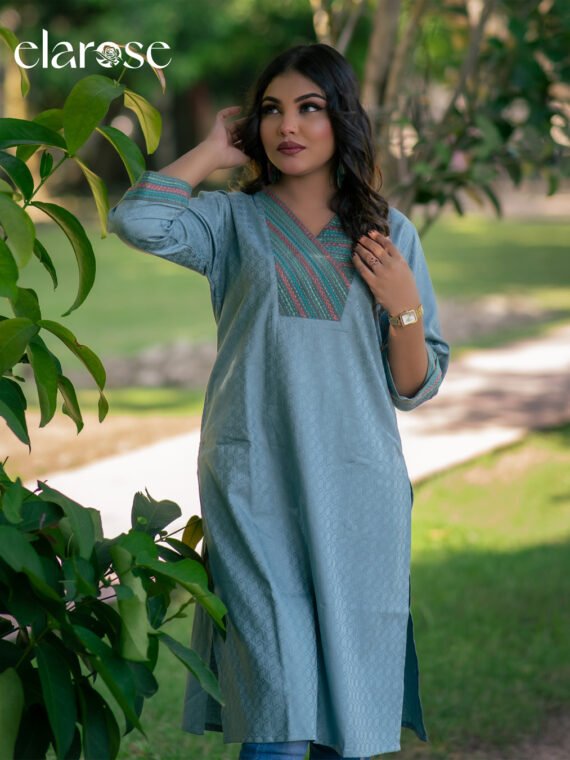 Premium Kurti (Crestline) | Hand Stitched