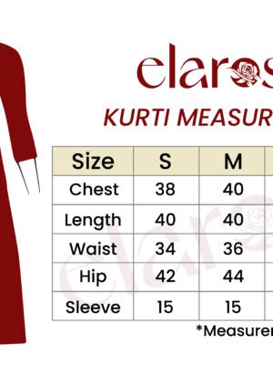 kurti size chart