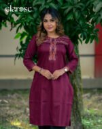 Premium Kurti (Crimson Tree) | Hand Stitched
