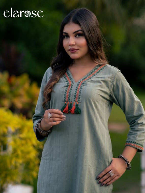 Premium Kurti (Garden Grove) | Hand Stitched