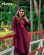 Premium Kurti (Crimson Tree) | Hand Stitched