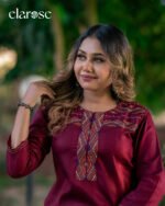 Premium Kurti (Crimson Tree) | Hand Stitched