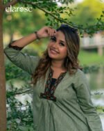 Premium Kurti (Terra Wave) | Hand Stitched