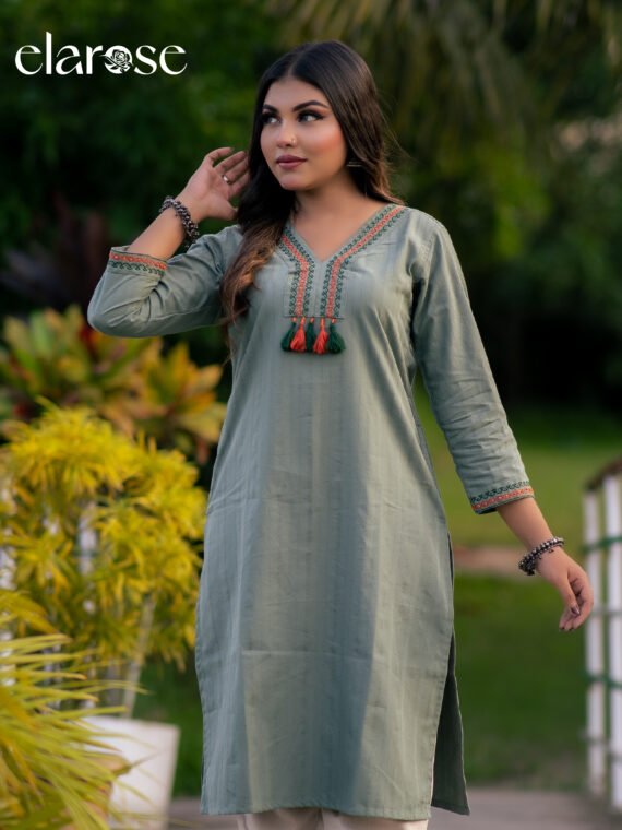 Premium Kurti (Garden Grove) | Hand Stitched
