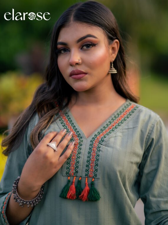 Premium Kurti (Garden Grove) | Hand Stitched