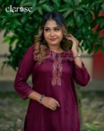 Premium Kurti (Crimson Tree) | Hand Stitched
