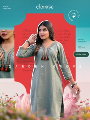 Premium Kurti (Garden Grove) | Hand Stitched