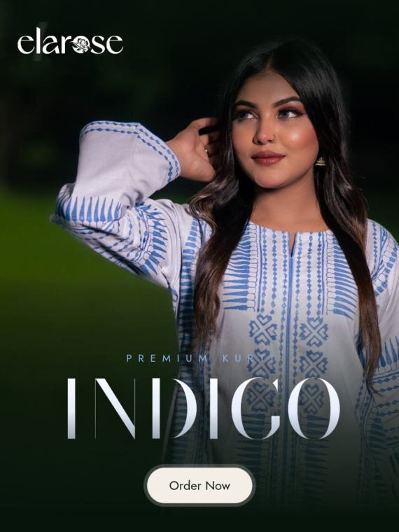 Premium Kurti (Indigo) | Hand Stitched